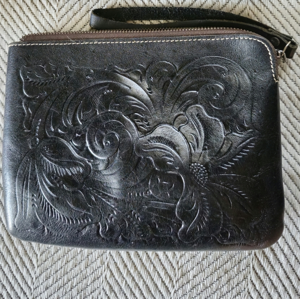 Patricia Nash Tooled Leather Wristlet